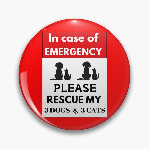 Item preview, En caso de emergencia... Por favor, rescaten a mis 3 perros y 3 gatos designed and sold by dontcryimhere.