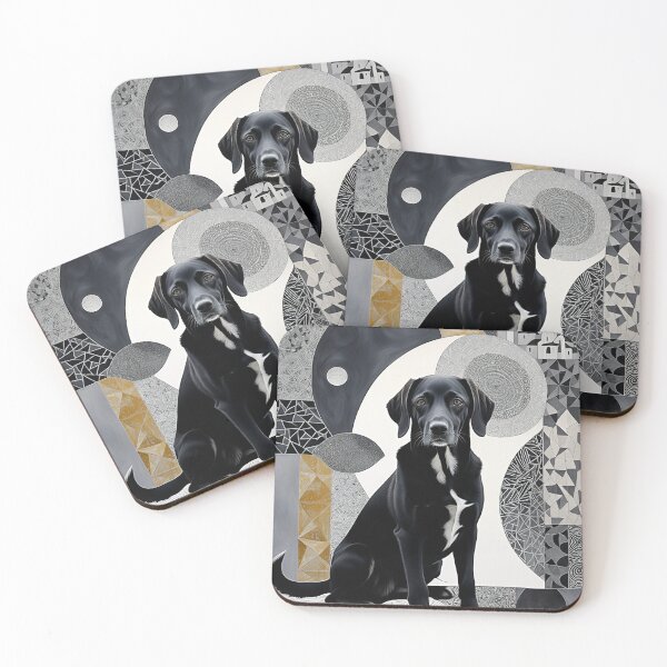 Item preview, Dog Black and White Abstract Vintage Zentangle Art designed and sold by Witty Shirts.