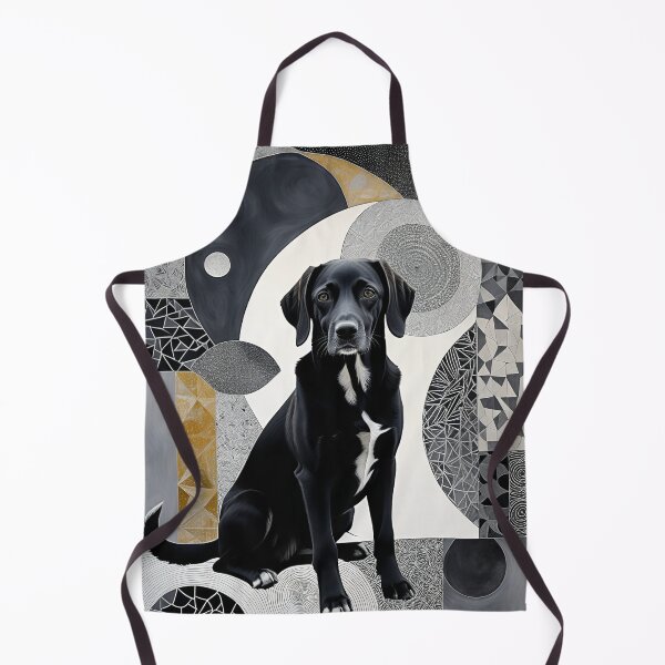 Item preview, Dog Black and White Abstract Vintage Zentangle Art designed and sold by Witty Shirts.