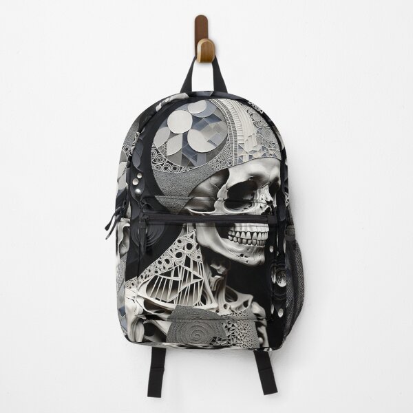Item preview, Skull Black and White Abstract Vintage Zentangle Art designed and sold by Witty Shirts.