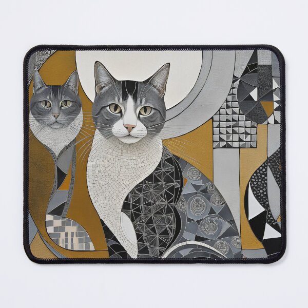 Item preview, Art Zentangle abstrait vintage coloré de chat designed and sold by Witty Shirts.