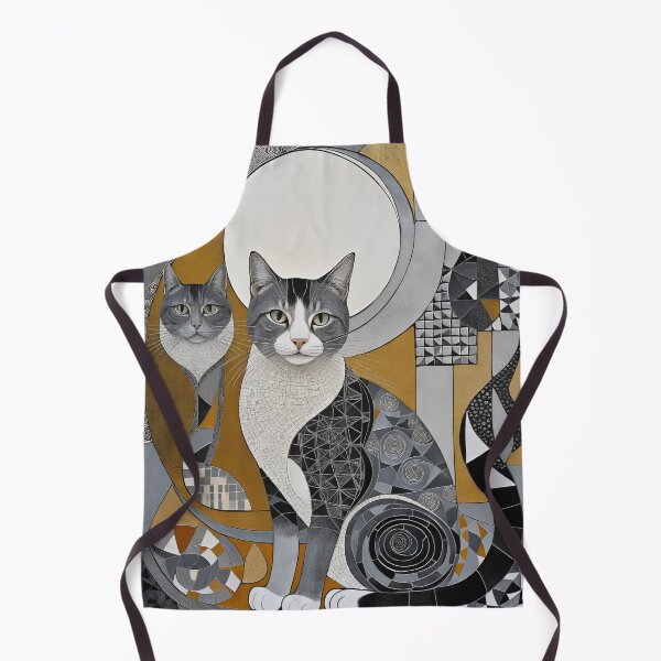 Item preview, Cat Colored Abstract Vintage Zentangle Art designed and sold by Witty Shirts.