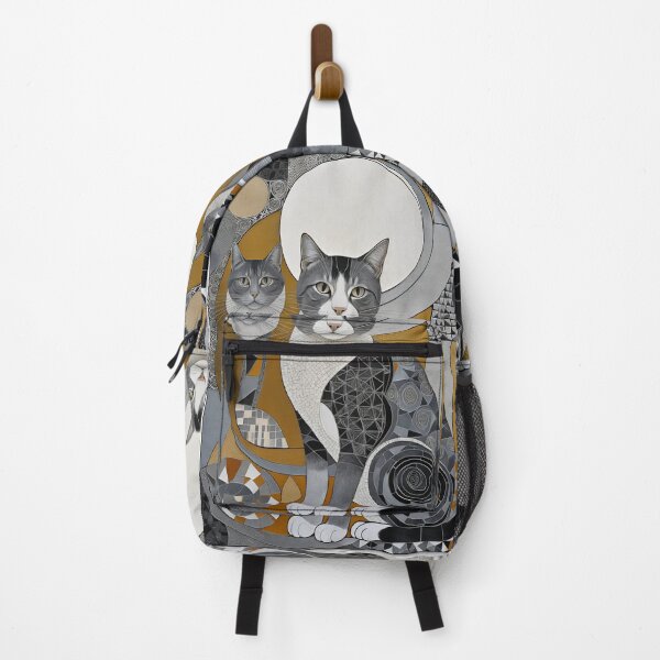 Item preview, Cat Colored Abstract Vintage Zentangle Art designed and sold by Witty Shirts.