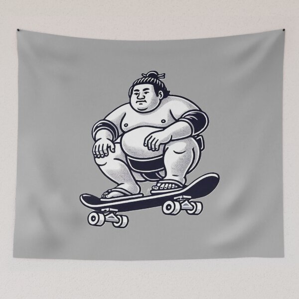 Item preview, Sumo Skateboarder designed and sold by PinUpPizzazz.