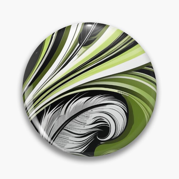 Item preview, Art Deco Nouveau Style Geometric Feather designed and sold by SloganExpress.