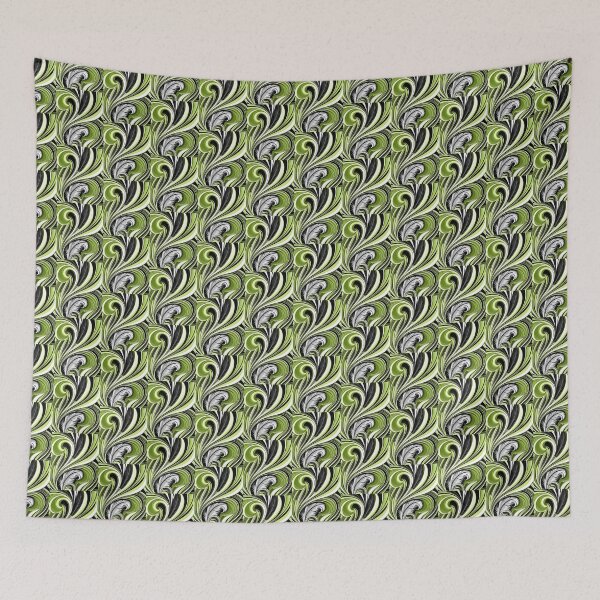 Item preview, Art Deco Nouveau Style Geometric Feather designed and sold by SloganExpress.