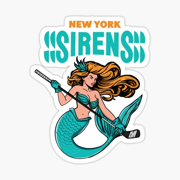 Item preview, New York Sirens Siren PWHL logo designed and sold by Erika Dee.