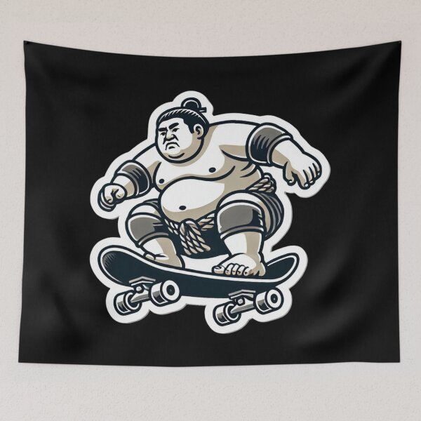 Item preview, Sumo Skateboarder designed and sold by PinUpPizzazz.