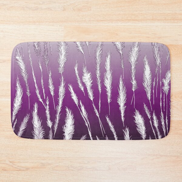 Item preview, Wild Grasses Nature Aesthetic Pattern Lilac and Purple Shades designed and sold by Beachy.
