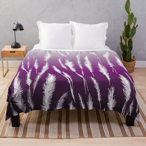 Item preview, Wild Grasses Nature Aesthetic Pattern Lilac and Purple Shades designed and sold by Beachy.