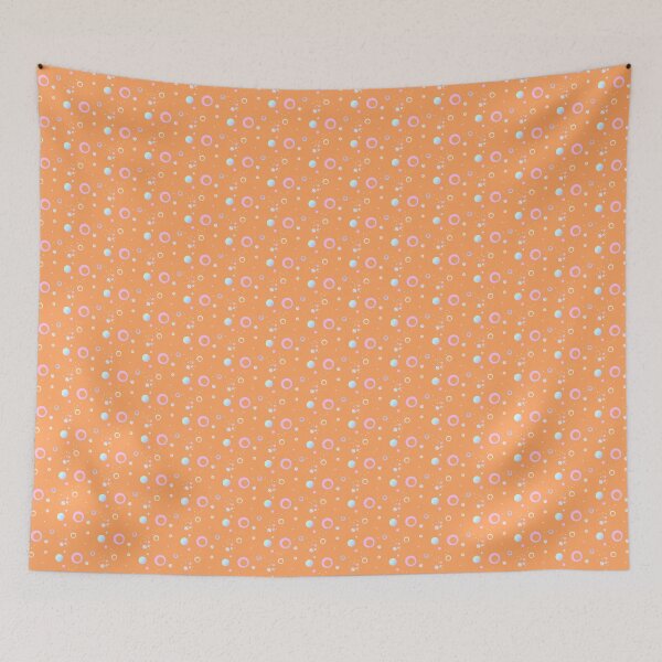 Item preview, Pastel orange cute dot circle pattern | Pale orange aesthetic dots circles designed and sold by lausn.