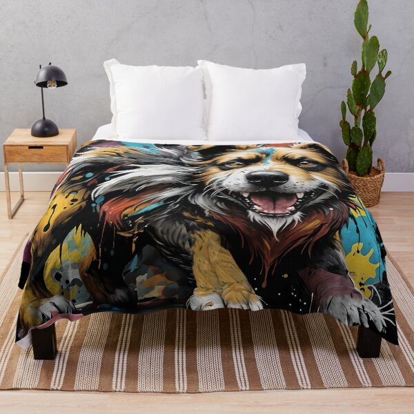 Item preview, Playful Pup: Digital Graffiti Art designed and sold by dXine.