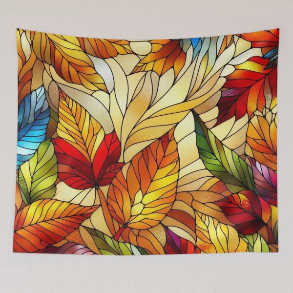 Item preview, Stained Glass Art of Autumn's Leaves - Perfect for kids and Adults Twinning Outfits, For Him, For Her, For kids or for pets designed and sold by erkabees.