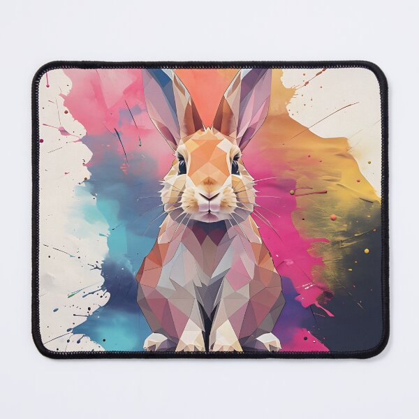 Item preview, geometric rabbit, polygon art designed and sold by Cardsurveyors.