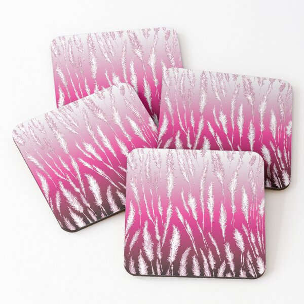 Item preview, Wild Grasses Nature Aesthetic Pattern Lilac and Hot Pink Shades designed and sold by Beachy.
