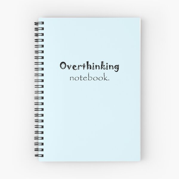 Item preview, Overthinking Notebook designed and sold by Lukal00.