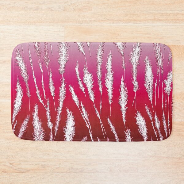 Item preview, Wild Grasses Nature Aesthetic Pattern Pink and Hot Pink Shades designed and sold by Beachy.