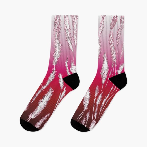 Item preview, Wild Grasses Nature Aesthetic Pattern Pink and Hot Pink Shades designed and sold by Beachy.