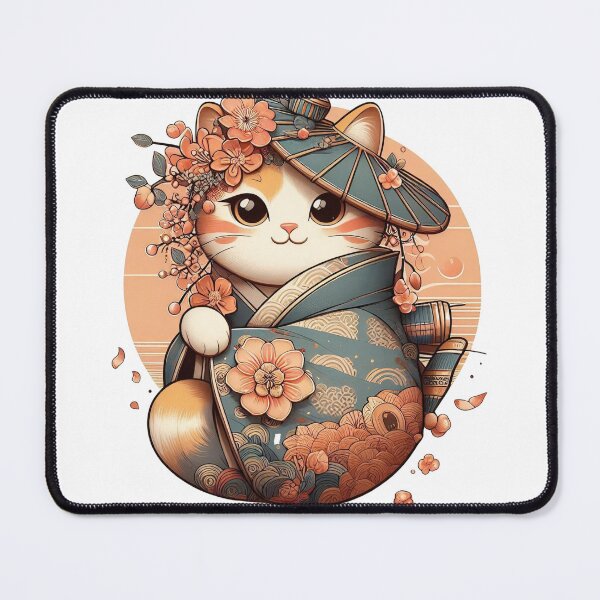 Item preview, Cute Cat in Japanese Style designed and sold by Azrora.