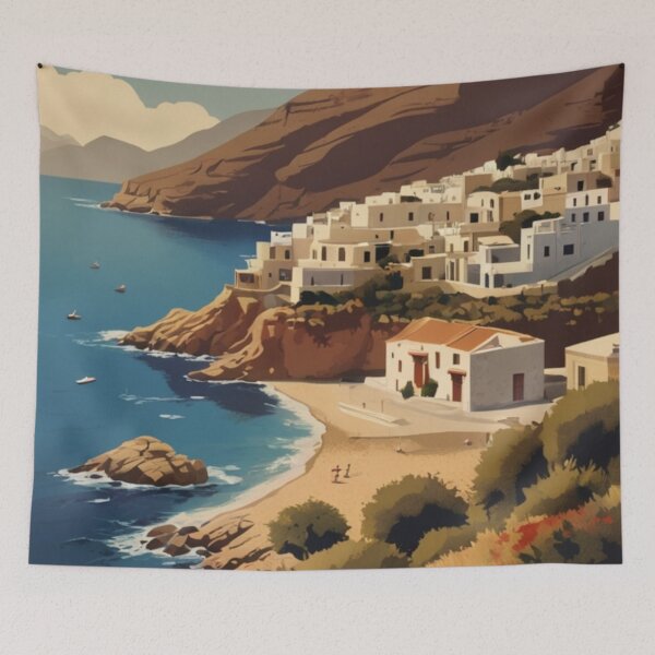 Item preview, 056 Vintage Crete, Greece Poster Design designed and sold by Alexis Art Collection.