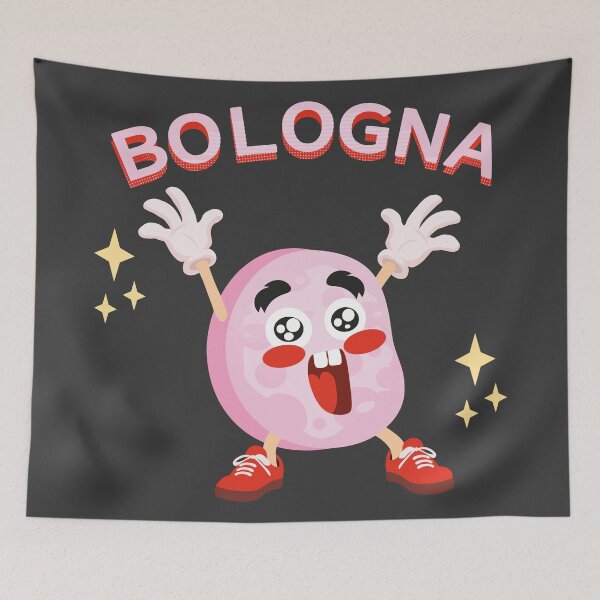 Item preview, Retro Cartoon Bologna slice designed and sold by Art-of-Rory.
