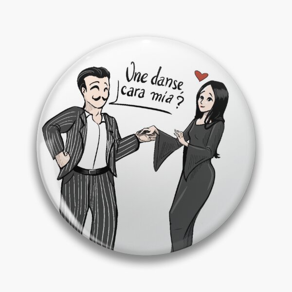 Item preview, Addams Family motifs, Gomez and Morticia in love designed and sold by CleyVonSlay.