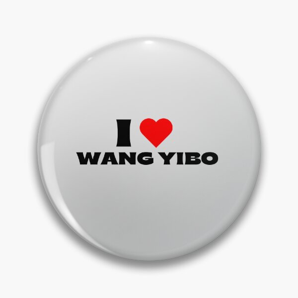 Item preview, I Love Wang Yibo - Black Fonts designed and sold by Itsheartshop.