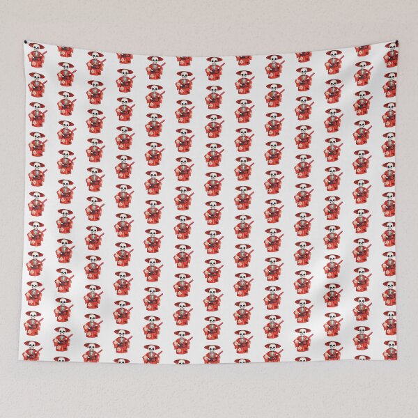 Item preview, Skeleton Samurai in Traditional Red Kimono designed and sold by WPCreator.