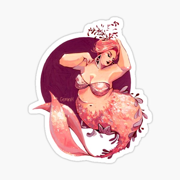 Because every-body can be a mermaid Sticker