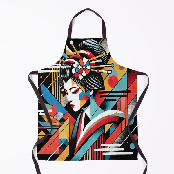 Item preview, Art Deco Geisha: A Fusion of Japanese Tradition and Modernism designed and sold by SakuraJapanArt.