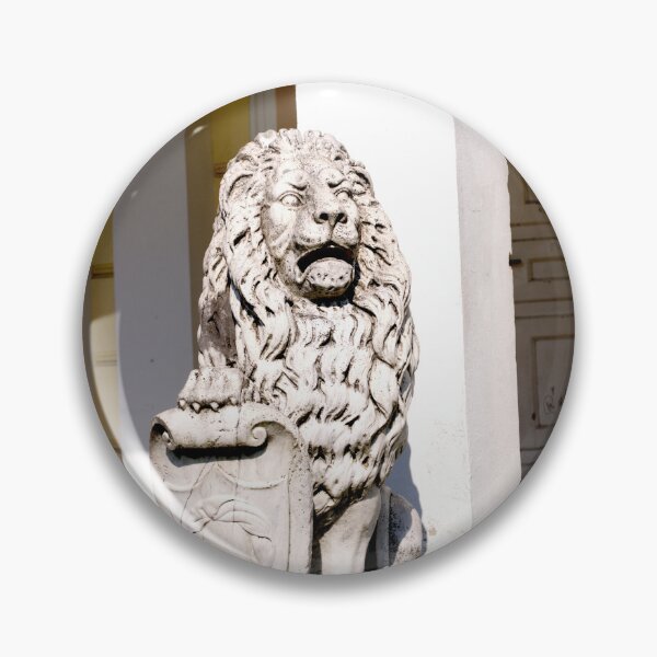 Item preview, Beautiful sculpture of a lion at the Raczyński Palace in Złoty Potok, a town in Poland designed and sold by mikistudio.