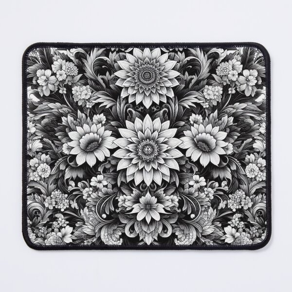 Item preview, Monochrome Floral Symphony designed and sold by ZenOfAIarts.