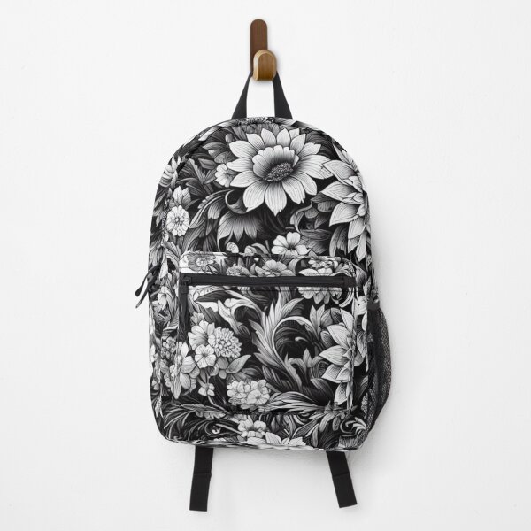 Item preview, Monochrome Floral Symphony designed and sold by ZenOfAIarts.