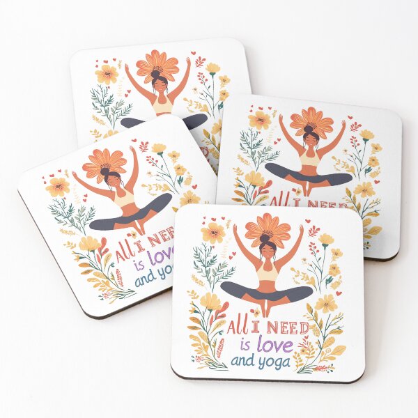 Item preview, ALL I NEED IS LOVE AND YOGA-02 designed and sold by Nufauna.