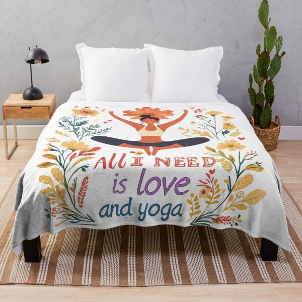 Item preview, ALL I NEED IS LOVE AND YOGA-02 designed and sold by Nufauna.