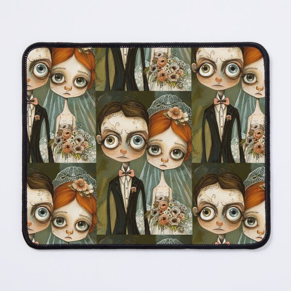 Item preview, Dark Gothic Wedding Couple, Melancholic Wedding Illustration designed and sold by Piotrek0001.