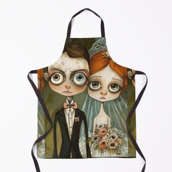 Item preview, Dark Gothic Wedding Couple, Melancholic Wedding Illustration designed and sold by Piotrek0001.
