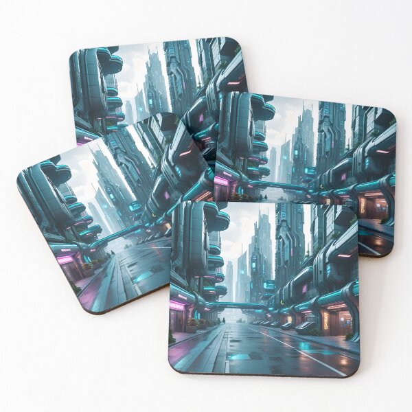 Item preview, Synthwave Avenue designed and sold by My Secret Monster.