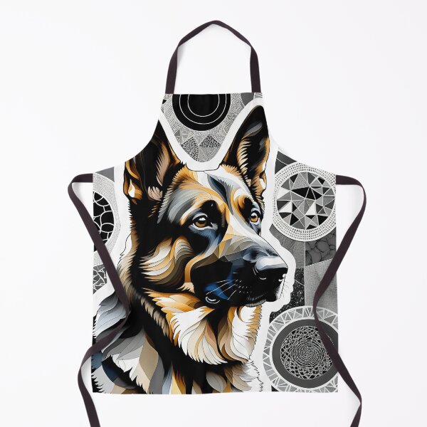 Item preview, Dog Colored Abstract Vintage Zentangle Art designed and sold by Witty Shirts.