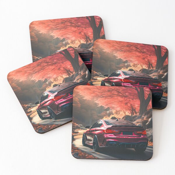 Item preview, Rear View of Performance Sedan on Serene Road designed and sold by RevUpDesign.