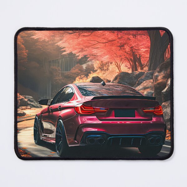 Item preview, Rear View of Performance Sedan on Serene Road designed and sold by RevUpDesign.
