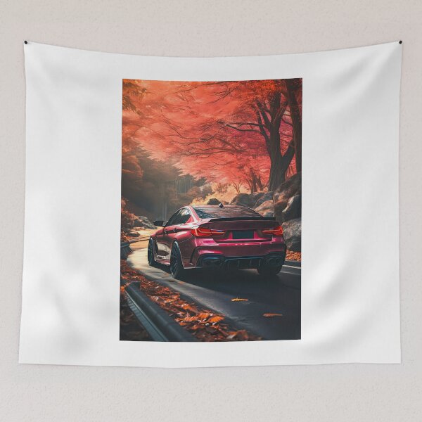 Item preview, Rear View of Performance Sedan on Serene Road designed and sold by RevUpDesign.