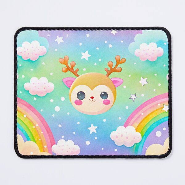 Item preview, "Rainbow Reindeer and Fluffy Cloud Adventures" designed and sold by JAMESAMORN.