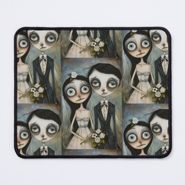 Item preview, Dark Gothic Wedding Couple, Melancholic Wedding Illustration designed and sold by Piotrek0001.