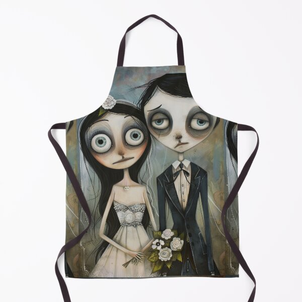 Item preview, Dark Gothic Wedding Couple, Melancholic Wedding Illustration designed and sold by Piotrek0001.