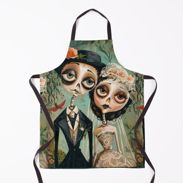 Item preview, Dark Gothic Wedding Couple, Melancholic Wedding Illustration designed and sold by Piotrek0001.