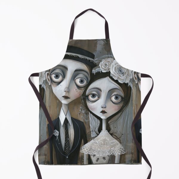 Item preview, Dark Gothic Wedding Couple, Melancholic Wedding Illustration designed and sold by Piotrek0001.