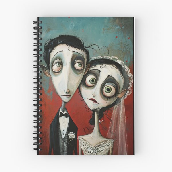 Item preview, Dark Gothic Wedding Couple, Melancholic Wedding Illustration designed and sold by Piotrek0001.