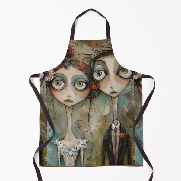 Item preview, Dark Gothic Wedding Couple, Melancholic Wedding Illustration designed and sold by Piotrek0001.