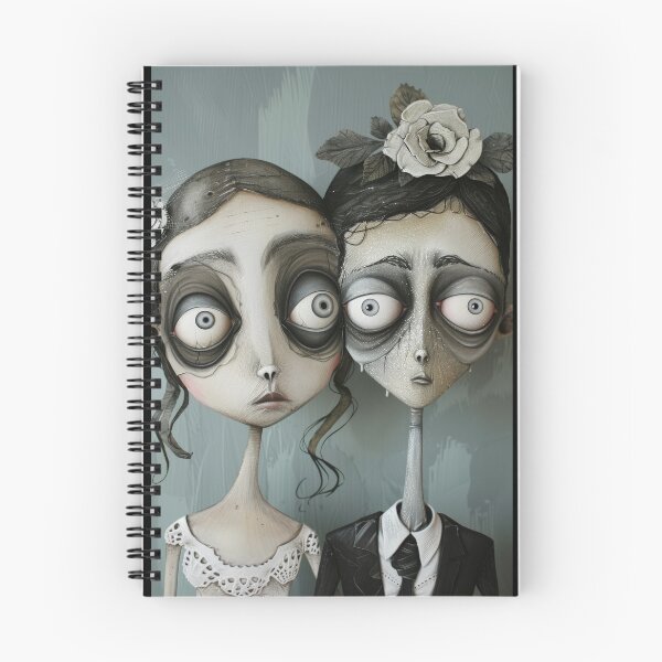 Item preview, Dark Gothic Wedding Couple, Melancholic Wedding Illustration designed and sold by Piotrek0001.